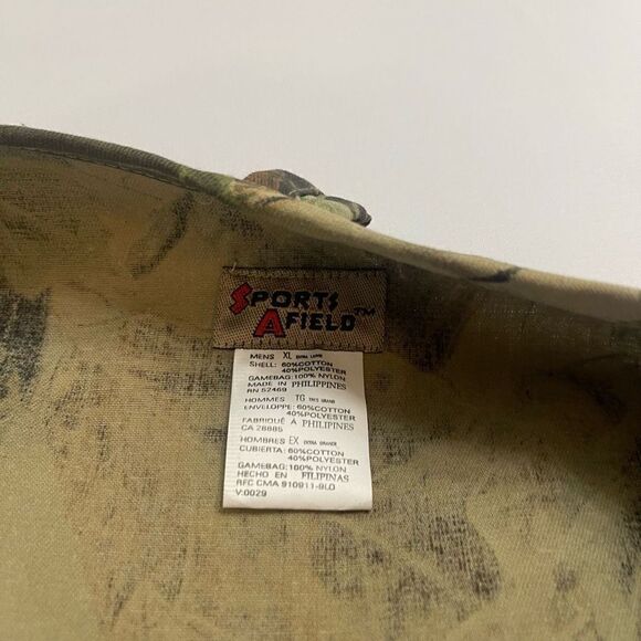 Vintage RealTree Sports A Field Vest Adult Large Camouflage Shooter Mens Hunters - Picture 5 of 8